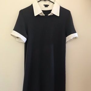Charcoal and white School Girl Theory Dress